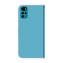 For Motorola Moto G22 Imitated Mirror Surface Horizontal Flip Leather Phone Case(Blue)