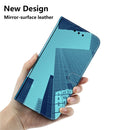 For Motorola Moto G22 Imitated Mirror Surface Horizontal Flip Leather Phone Case(Blue)