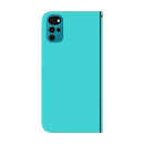 For Motorola Moto G22 Imitated Mirror Surface Horizontal Flip Leather Phone Case(Mint Green)