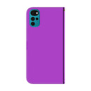For Motorola Moto G22 Imitated Mirror Surface Horizontal Flip Leather Phone Case(Purple)