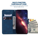 For Samsung Galaxy A53 5G Geometric Embossed Leather Phone Case(Blue)