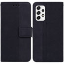 For Samsung Galaxy A53 5G Geometric Embossed Leather Phone Case(Black)