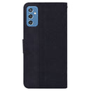 For Samsung Galaxy M52 5G Geometric Embossed Leather Phone Case(Black)