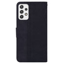 For Samsung Galaxy A23 Geometric Embossed Leather Phone Case(Black)