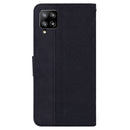 For Samsung Galaxy M42 5G Geometric Embossed Leather Phone Case(Black)