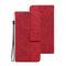 For Samsung Galaxy A51 Geometric Embossed Leather Phone Case(Red)