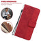 For Samsung Galaxy A51 Geometric Embossed Leather Phone Case(Red)
