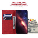 For Samsung Galaxy A51 Geometric Embossed Leather Phone Case(Red)