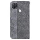 For OPPO A15 / A15s Geometric Embossed Leather Phone Case(Grey)