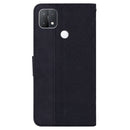 For OPPO A15 / A15s Geometric Embossed Leather Phone Case(Black)