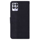 For OPPO Realme 8i Geometric Embossed Leather Phone Case(Black)