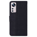 For Xiaomi 12 Pro Geometric Embossed Leather Phone Case(Black)