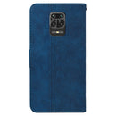 For Xiaomi Redmi Note 9 Pro / Note 9S Geometric Embossed Leather Phone Case(Blue)