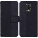 For Xiaomi Redmi Note 9 Pro / Note 9S Geometric Embossed Leather Phone Case(Black)
