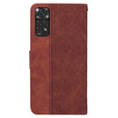 For Xiaomi Redmi Note 11 / Note 11S Geometric Embossed Leather Phone Case(Brown)
