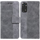 For Xiaomi Redmi Note 11 / Note 11S Geometric Embossed Leather Phone Case(Grey)