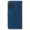 For Xiaomi Redmi Note 11 / Note 11S Geometric Embossed Leather Phone Case(Blue)