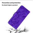 For Motorola Edge 30 Pro Tiger Embossing Pattern Horizontal Flip Leather Phone Case(Purple)