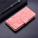 For Motorola Moto G22 Tiger Embossing Pattern Horizontal Flip Leather Phone Case(Pink)