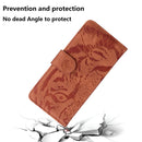 For Motorola Moto G22 Tiger Embossing Pattern Horizontal Flip Leather Phone Case(Brown)