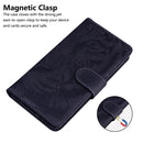 For Motorola Moto G22 Tiger Embossing Pattern Horizontal Flip Leather Phone Case(Black)