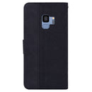 For Samsung Galaxy S9 Geometric Embossed Leather Phone Case(Black)