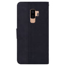 For Samsung Galaxy S9+ Geometric Embossed Leather Phone Case(Black)
