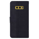 For Samsung Galaxy S10e Geometric Embossed Leather Phone Case(Black)