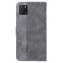 For Samsung Galaxy Note10 Lite / A81 Geometric Embossed Leather Phone Case(Grey)