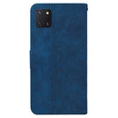 For Samsung Galaxy Note10 Lite / A81 Geometric Embossed Leather Phone Case(Blue)