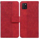 For Samsung Galaxy Note10 Lite / A81 Geometric Embossed Leather Phone Case(Red)