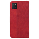 For Samsung Galaxy Note10 Lite / A81 Geometric Embossed Leather Phone Case(Red)
