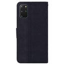 For Samsung Galaxy S20+ Geometric Embossed Leather Phone Case(Black)