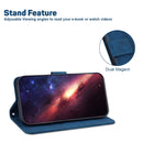 For Samsung Galaxy S21 5G Geometric Embossed Leather Phone Case(Blue)