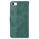 Geometric Embossed Leather Phone Case For iPhone SE 2022 / SE 2020 / 8 / 7(Green)