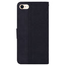 Geometric Embossed Leather Phone Case For iPhone SE 2022 / SE 2020 / 8 / 7(Black)