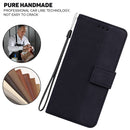 Geometric Embossed Leather Phone Case For iPhone SE 2022 / SE 2020 / 8 / 7(Black)