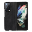 For Huawei Mate X2 Yellow Cow Texture PU Phone Case(Black)