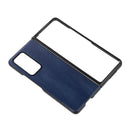 For Huawei Mate X2 Yellow Cow Texture PU Phone Case(Blue)