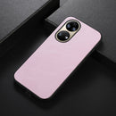 For Huawei P50 Cowhide Texture PU Phone Case(Pink)