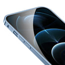Metal Frame HD Transparent Phone Case For iPhone 13 Pro(Silver)