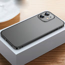 Frosted Phone Case with Lens Protection For iPhone 12(Black)