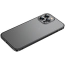 Frosted Phone Case with Lens Protection For iPhone 12(Black)
