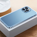 Frosted Phone Case with Lens Protection For iPhone 13 Pro Max(Sierra Blue)