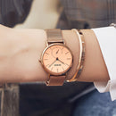 OLEVS 5190 Women Waterproof Ultra-thin Small Dial Quartz Watch(Rose Gold)