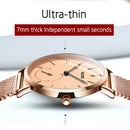 OLEVS 5190 Women Waterproof Ultra-thin Small Dial Quartz Watch(Rose Gold)