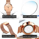 OLEVS 5190 Women Waterproof Ultra-thin Small Dial Quartz Watch(Rose Gold)