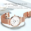 OLEVS 5190 Women Waterproof Ultra-thin Small Dial Quartz Watch(Rose Gold)