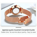 OLEVS 5190 Women Waterproof Ultra-thin Small Dial Quartz Watch(Rose Gold + Black)