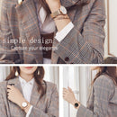 OLEVS 5190 Women Waterproof Ultra-thin Small Dial Quartz Watch(Rose Gold + White)